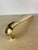 Mid-Century Modern Vintage Minimalist Solid Brass Long-Handled Shoehorn For Sale - Image 3 of 9