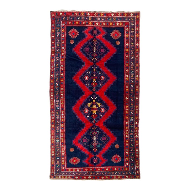 Antique Borchalu Kazak Caucasian Rug 6'3" X 11' Circa 1870 For Sale