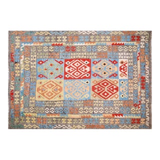 Afghan Maimana Hand Knotted Wool Rug, 6'9''x9'9'' For Sale