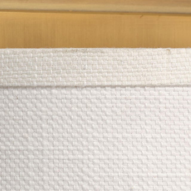 Jamie Young Jamie Young Riley Wall Sconce in White Linen For Sale - Image 4 of 8
