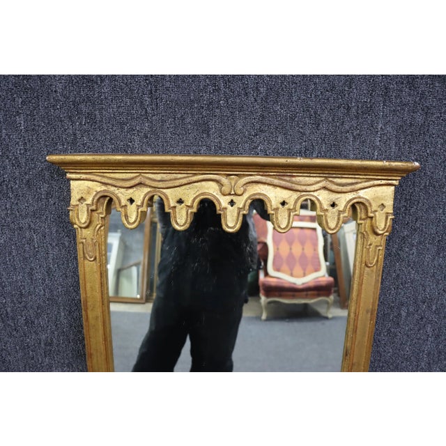 Cathedral Style Gilded Mirror For Sale In Philadelphia - Image 6 of 7