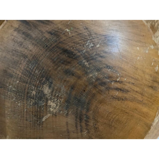 Mid 20th Century Hand Carved Wood Bowl With Handle For Sale In Austin - Image 6 of 9