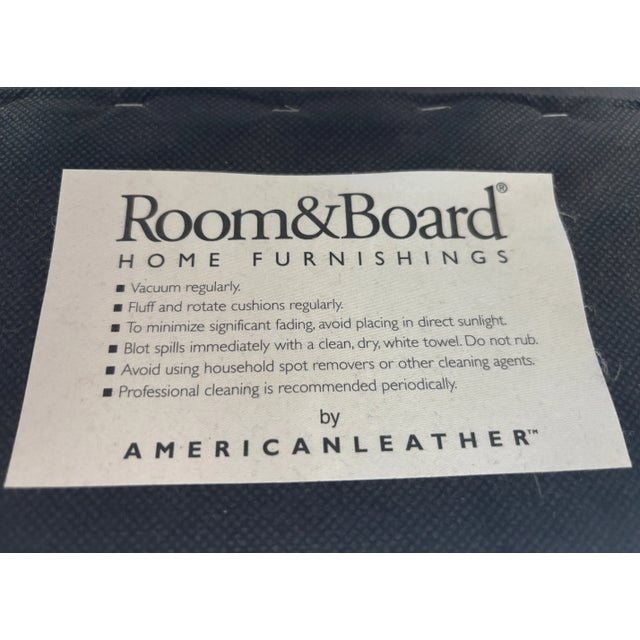 Room & Board Art Deco Style Leather Recliner Club Chair For Sale - Image 10 of 10