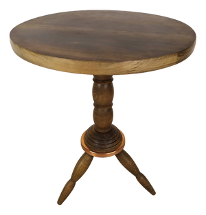 Brutalist Pedestalist Side Table by Charles Dudouyt, 1940s