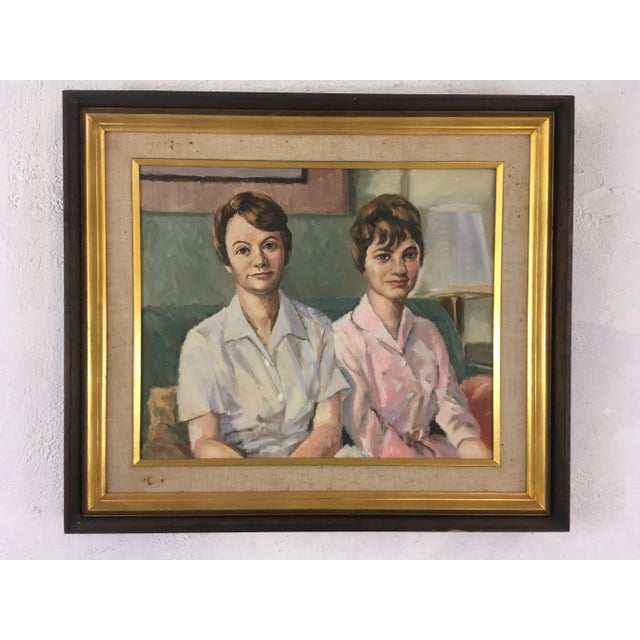 Vintage Oil on Canvas, Listed Artist For Sale - Image 9 of 10