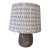 Uttermost Mauve Ceramic Table Lamp With New Ballard Designs Isla Shade For Sale