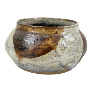 Authentic Ingrid Bjerstedt Rogers Glazed Stoneware Bowl (C. 1970s) For Sale