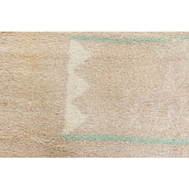 Art Deco Doris Leslie Blau Vintage French Art Deco Rug – Minimalist Geometry For Sale - Image 3 of 8
