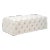 Kaylee Jumbo Cream Velvet Ottoman For Sale