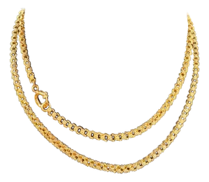 Vintage 18 Karat solid Yellow Gold 30 Gm, Link Chain, 3.6 mm Necklace, 28 " Long