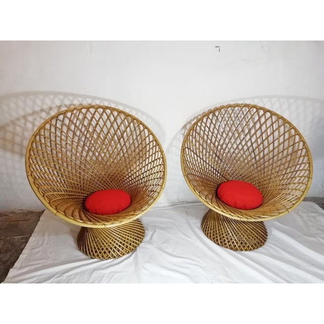 Italian Model Primavera Armchairs by Franco Albini & Franca Helg for BBB Bonacina, 1968, Set of 2 For Sale - Image 17 of 17