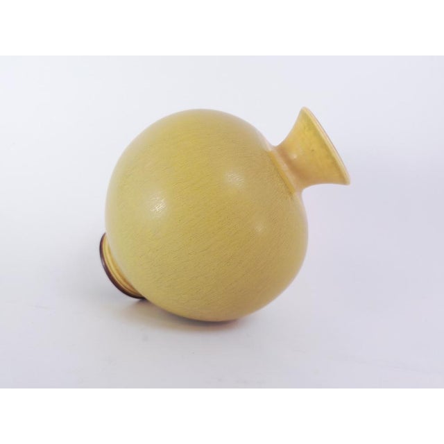 Gustavsberg Yellow Vase by Berndt Friberg for Gustavsberg For Sale - Image 4 of 13
