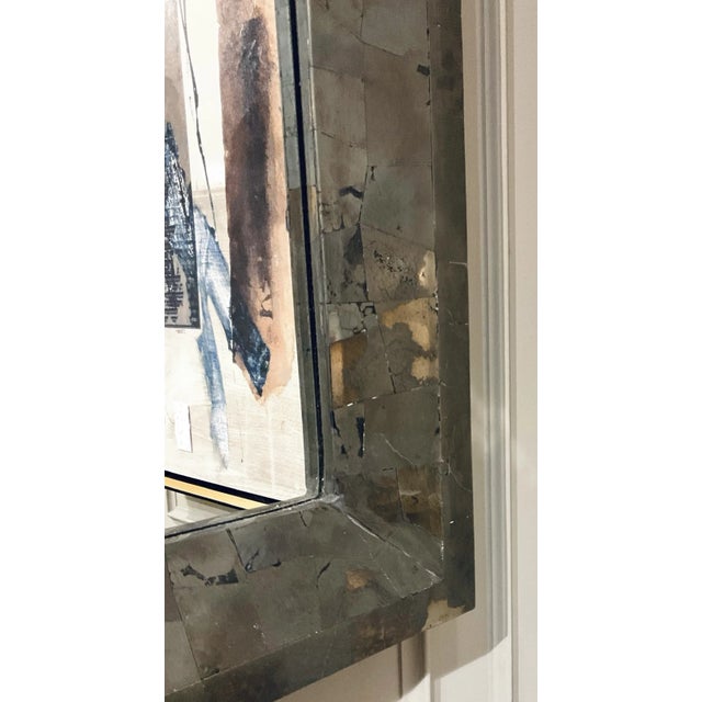 Original 2retail $6747, stylish Baker Abstract Modern Pyrite Avery Wall Mirror, showroom floor sample