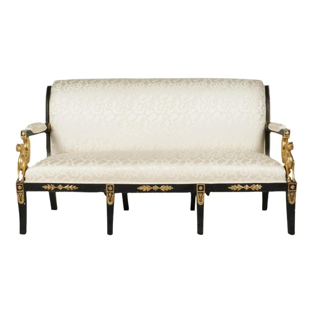 Thomas Morgan Egyptian Revival Giltwood Canapé Sofa Settee For Sale