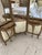 French French Louis XV Style Giltwood Triptych Dressing Mirror Vanity With Marble Consoles and Matching Stool For Sale - Image 3 of 12