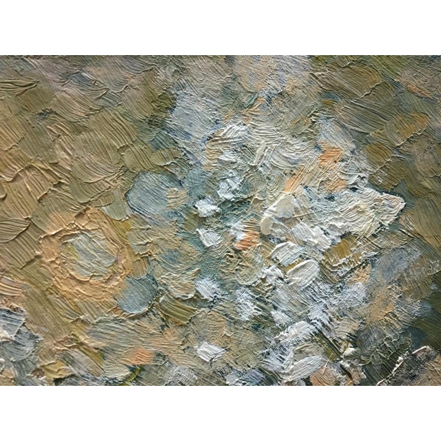 1970s Oil Painting Trees in the Garden Dupliy Sergey Alexandrovich For Sale - Image 6 of 11