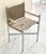 A vintage campaign-style director’s arm chair, dating to the late 20th century, executed in suede leather with chrome...