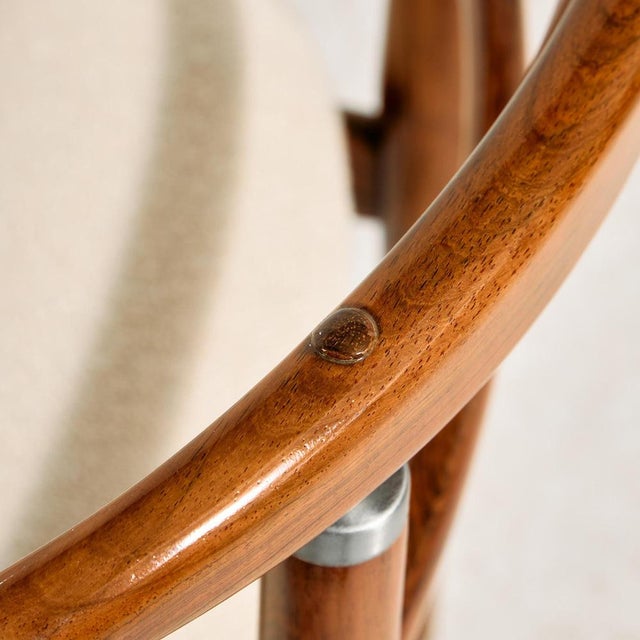 Rosewood Model 465 Dining Chairs by Helge Sibast and Børge Rammerskov for Sibast, 1960s, Set of 6 For Sale - Image 15 of 18