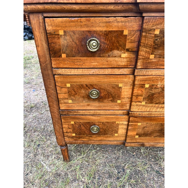 Coffee French 18th Century Louis XVI Walnut Chest of Drawers For Sale - Image 8 of 12