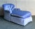 Late 20th Century Vintage Regency Tufted Velvet Chaise Lounge For Sale - Image 5 of 5