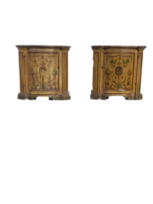 Pr. Of Painted Italian Venetian the Commodes