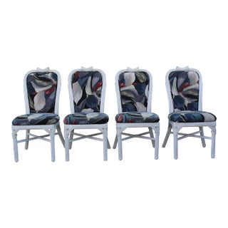 Vintage Pencil Reed Dining Chairs - Set of Four For Sale