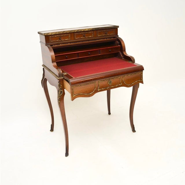 An absolutely stunning antique French ormolu mounted escritoire writing bureau, dating from around the 1890-1910 period....