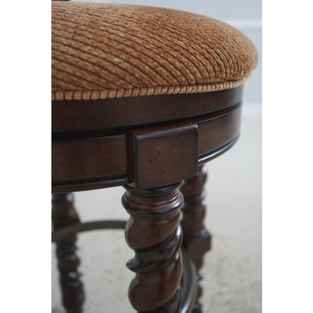 Pair of Legacy Classic Leather Back Bar Stools For Sale - Image 14 of 16