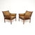 Mid-Century Modern Vintage Danish Armchairs by Illum Wikkelso for CFC Silkeborg, 1960, Set of 2 For Sale - Image 3 of 11