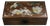 Vintage Chinese Huali Rosewood Box | Mother-of-Pearl Inlaid Bird & Flower Motif For Sale