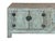 Slate Gray Distressed Light Teal Gray Low Doors Hardware Console Sideboard Cabinet For Sale - Image 8 of 12