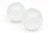 Modern Large Bullicante Bubble Infinity Clear Glass Balls or Bookends Pair of 1990's For Sale - Image 3 of 11