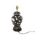 Early 21st Century A Pair of Vintage Brunschwig & Fils Cadiz Table Lamps - Black and Cream Ceramic With Boar and Deer Motifs For Sale - Image 5 of 14