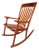 Studio Craft Sculptural Rocking Chair in Solid Cherry Wood Attributed to Hal Taylor After Sam Maloof and James Krenov, Usa, C. 1980's For Sale