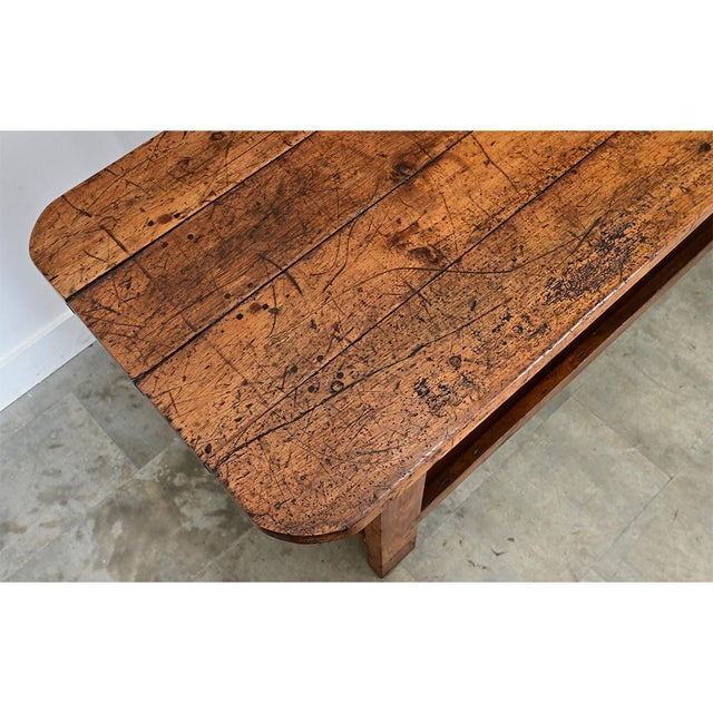 French 19th Century Solid Oak Workbench For Sale In Baton Rouge - Image 6 of 12