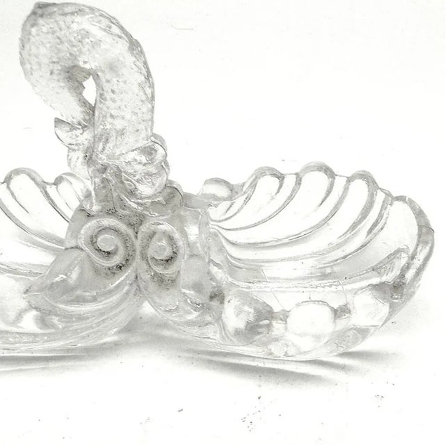 1920s Art Nouveau Salt and Pepper Holder by Niemen Glassworks, Poland, 1920s For Sale - Image 5 of 9