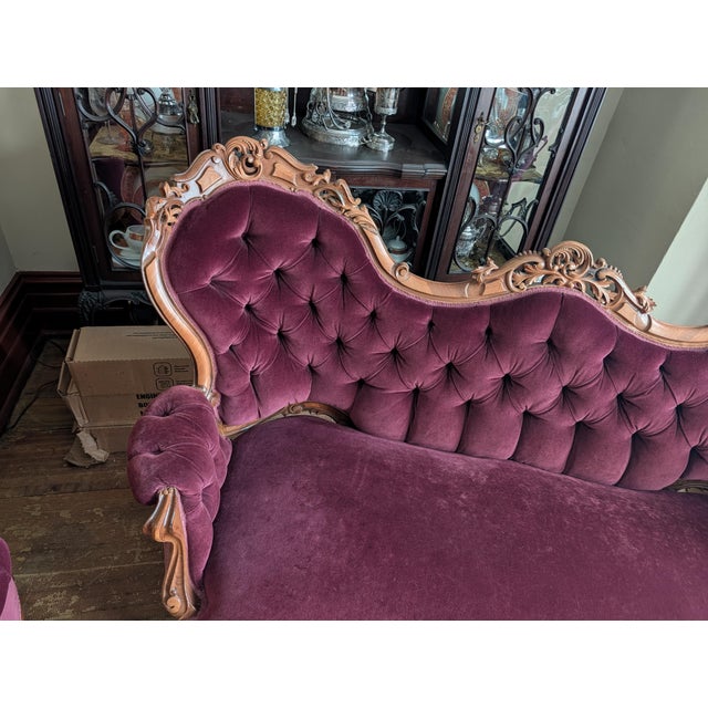 Late 19th Century Victorian Rococo Revival Sofas For Sale - Image 9 of 12