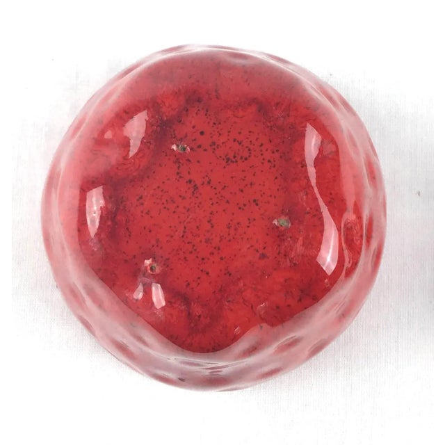 Vintage 1960s Strawberry Covered Container For Sale - Image 9 of 11