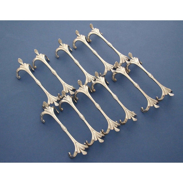 Silver Plate Knife Rests by Arthur Krupp for Berndorf, 1940s, Set of 11 For Sale - Image 7 of 7