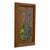 Vintage mid-century modern mixed media wall art by Sheldon, featuring three elongated abstract forms mounted in relief...