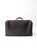 Early 20th Century Antique 1920s Black Leather Suitcase With Brass Hardware For Sale - Image 5 of 14