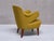 Wood Armchairs in Birch and Chartreuse Wool, 1940s, Set of 3 For Sale - Image 7 of 17