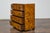Italian 1940s Italian Walnut Commode with Elaborate Grain Patterns and Brass Hardware For Sale - Image 3 of 12