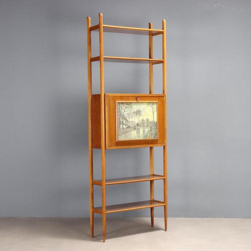 Vintage Bookcase with Drop-Leaf, 1960s For Sale - Image 11 of 11