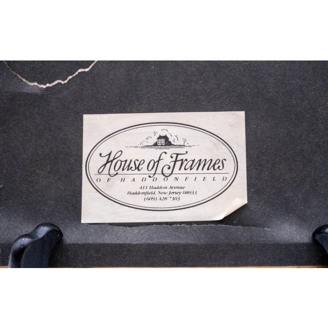 Pair of Nautical Watercolor Paintings Fishing Boats Fishermen Signed George D Post For Sale - Image 16 of 16