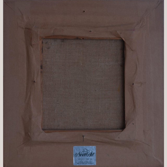 Purple Follower of Boris Alexeyevich Semyonov, Equestrian Monument in the Mist, Oil on Canvas For Sale - Image 8 of 9