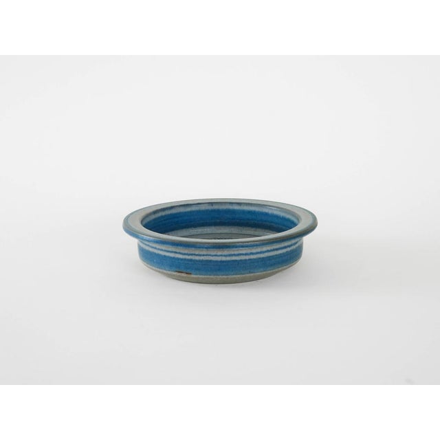 Vintage Danish Blue Ceramic Bowl by Marianne Starck, 1960s For Sale - Image 3 of 8