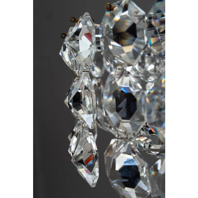 Chromed Chandelier from Bakalowits, Vienna, 1950s For Sale - Image 10 of 18