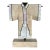 Vintage 1980's Tessellated Stone & Brass Decorative Kimono Sculpture by Maitland Smith For Sale