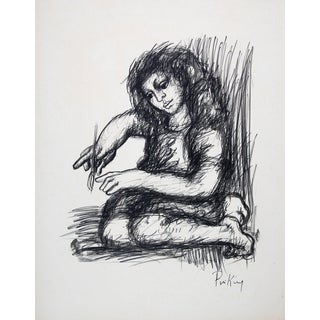 Franz Priking, La calligraphie, Lithograph For Sale